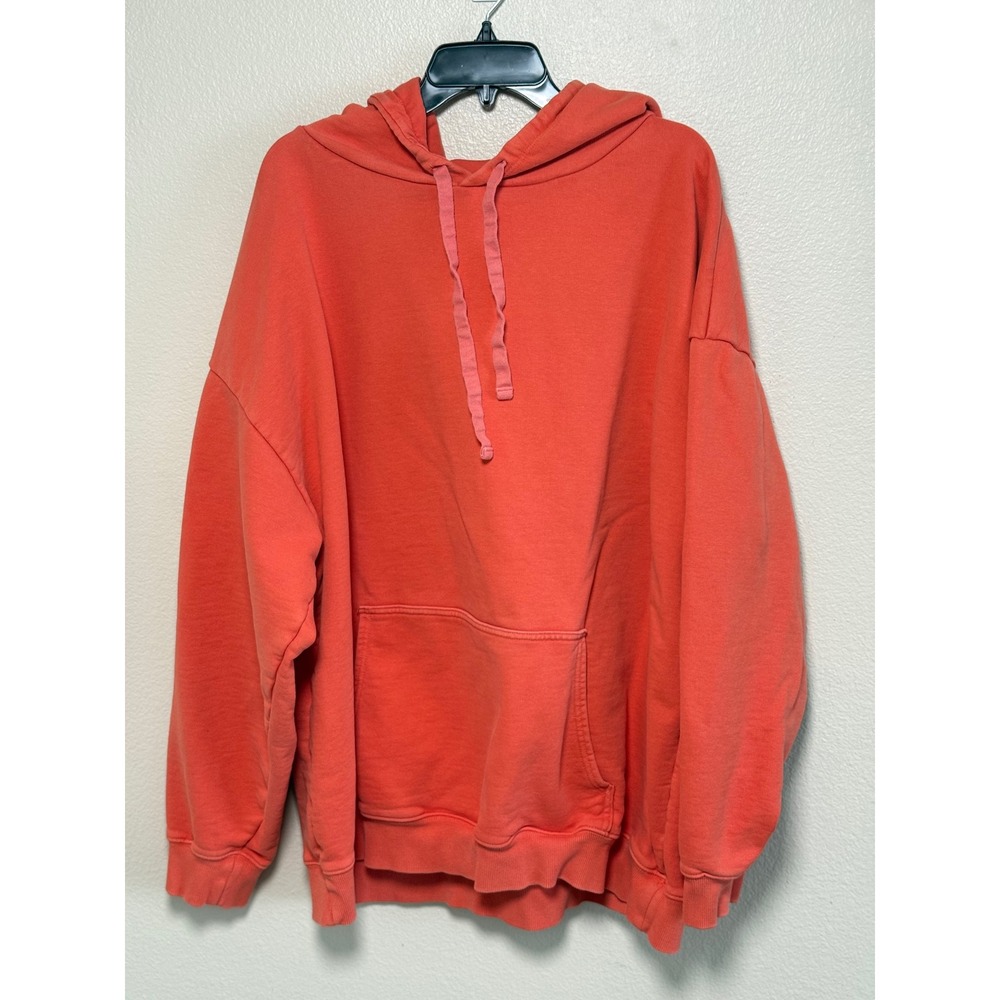 OFFLINE by Aerie Womens XXL Oversized Hoodie Coral Orange French Terry Top